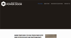 Desktop Screenshot of marinepowerdoor.com